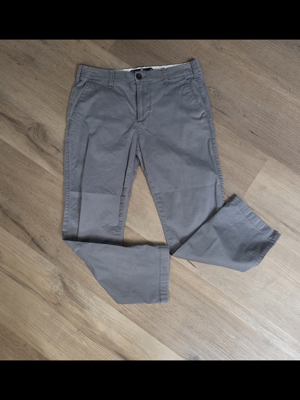Hollister Men's Gray Casual Chino Pants W30 L28 Bin Z
